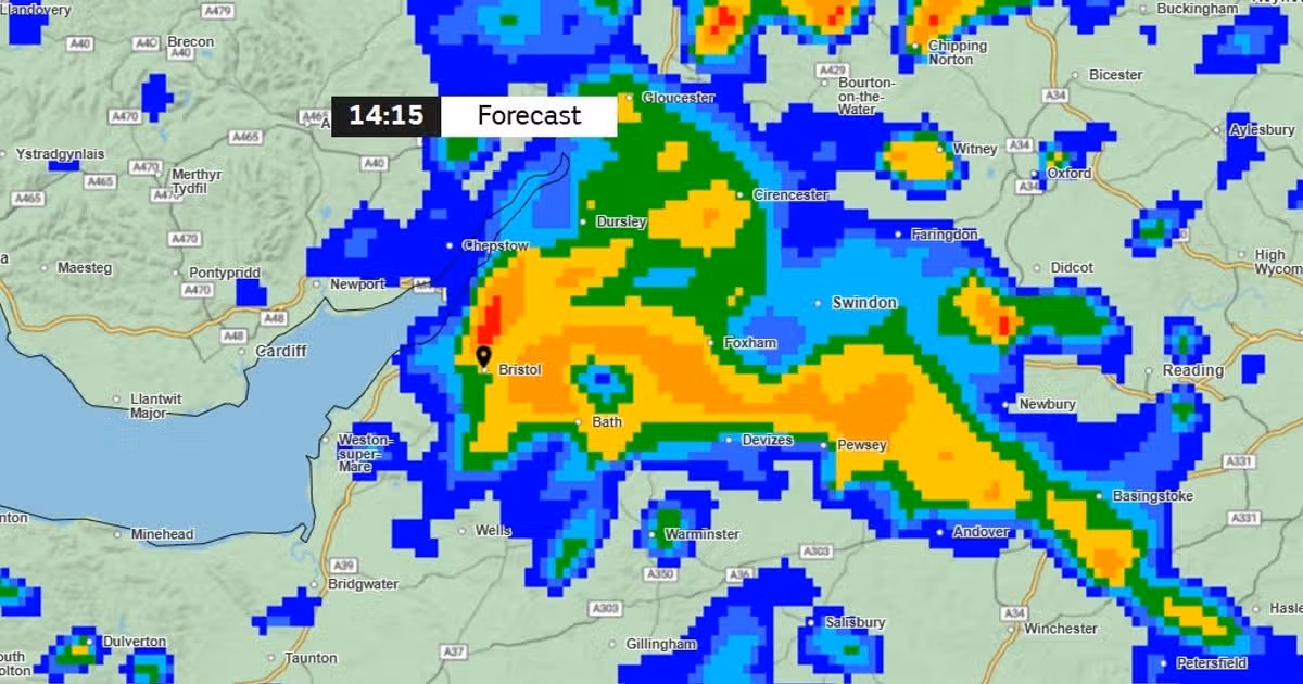 Yellow thunderstorm warning issued for South West England